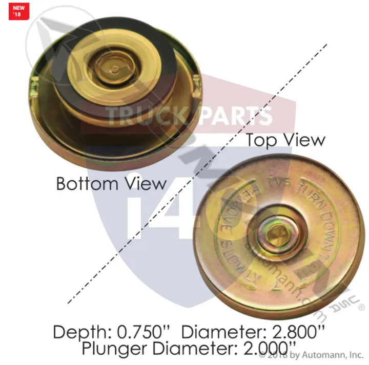 Automann 572.2028 Radiator Cap 7LB - Coolant Caps