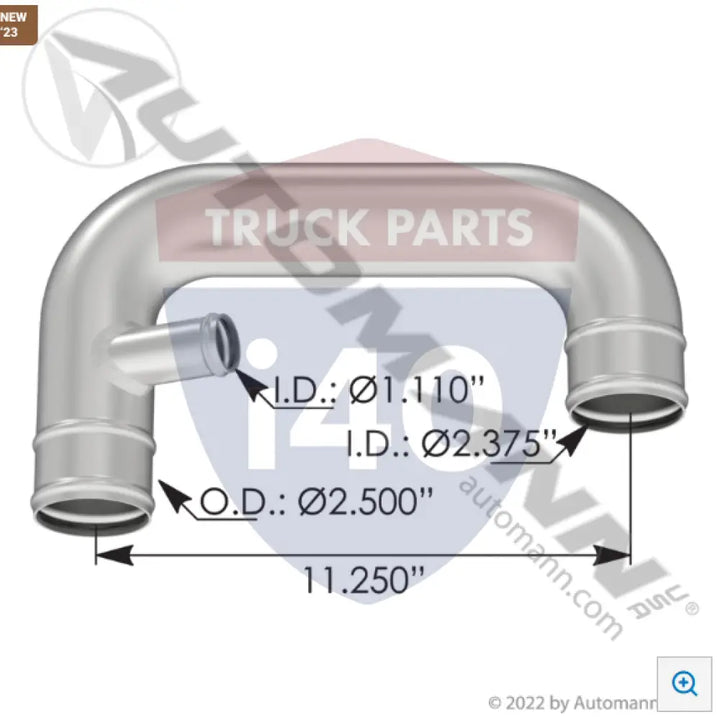 F662209 Radiator Pipe Lower For Peterbilt - Radiator