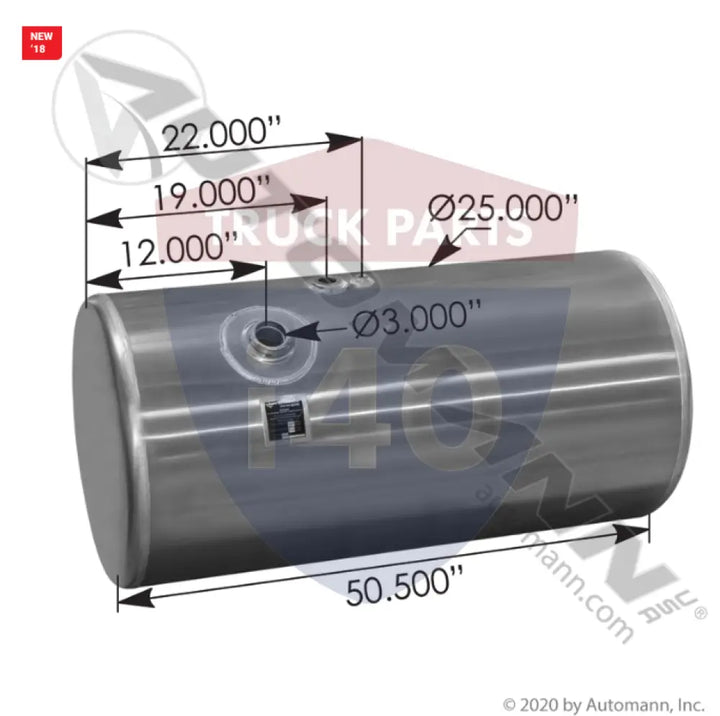 576.4610025DF Fuel Tank Round For Freightliner - Fuel Tank Round Freightliner