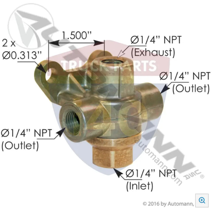 Automann 170.7800 Quick Release & Holding Valve - Quick Release Valves