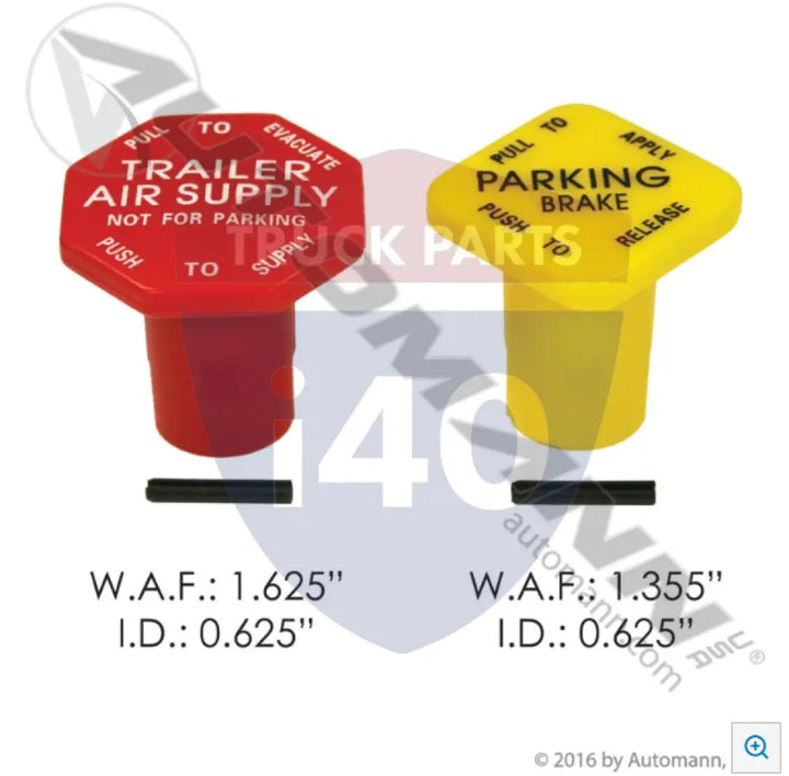 Automann 170.12745 Red & Yellow Knob Kit - Knobs