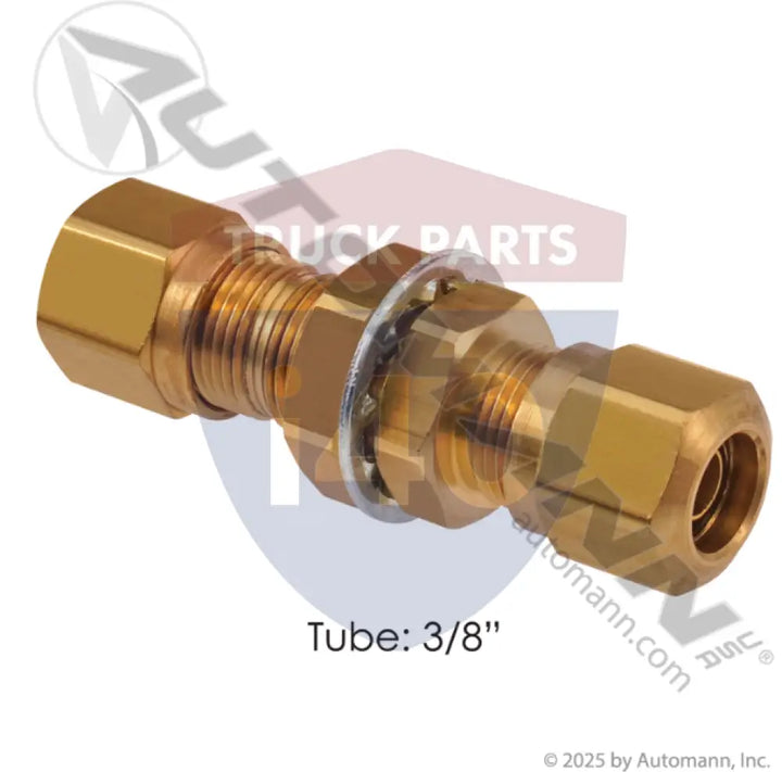 Automann 177.14776 Bulkhead Union-DOT Compression 3/8IN - Bulkhead Unions