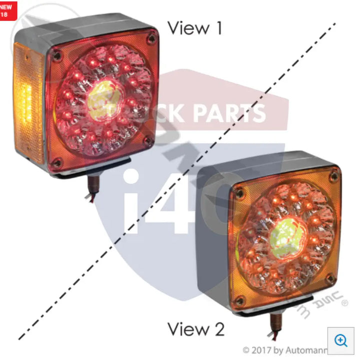 Automann 571.LD28CAR38L Pedestal Light Square Double Face LED LH - Pedestal Light Square Double Face LED LH