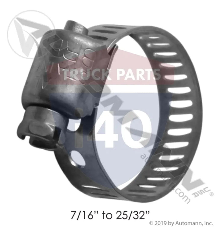 BRE3606 All SS Hose Clamp 0.44 to 0.78in For CVL - Worm Drive Clamps - All Stainless