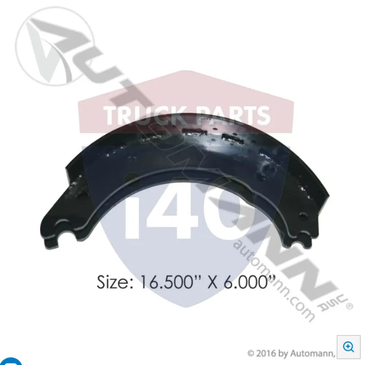 Automann 142.451482 Unlined Brake Shoe 16.500in 6.000in - Brake Width - 6 in.