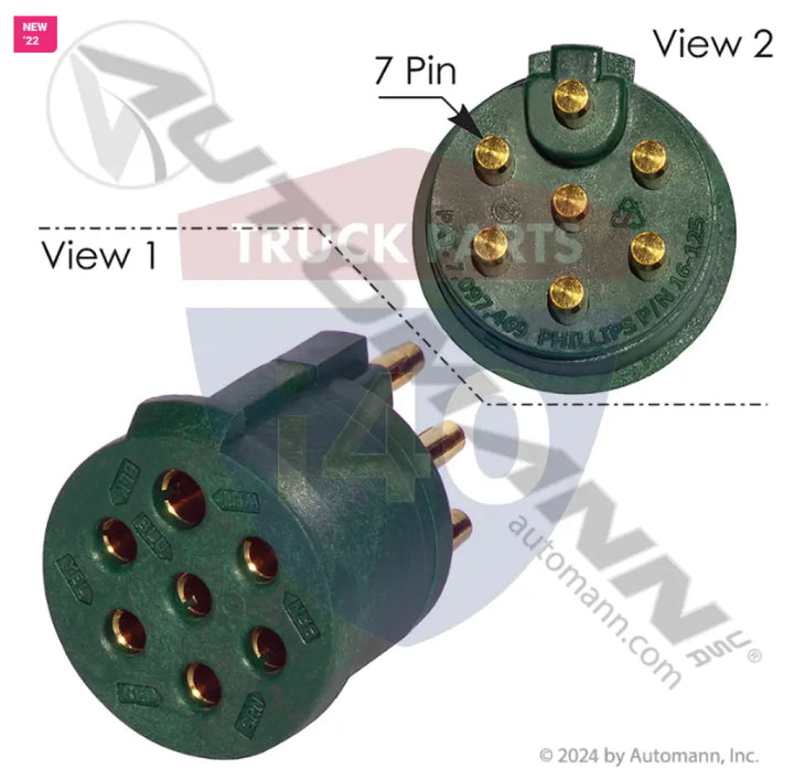 Phillips PHI16-125 Plug Insert for QCP (Quick-Change Plug) - Trailer Plug Accessories