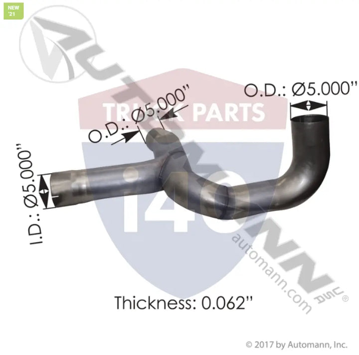 1413965 Exhaust Y-Pipe ALZ For Peterbilt - Exhaust Y-Pipe ALZ Peterbilt