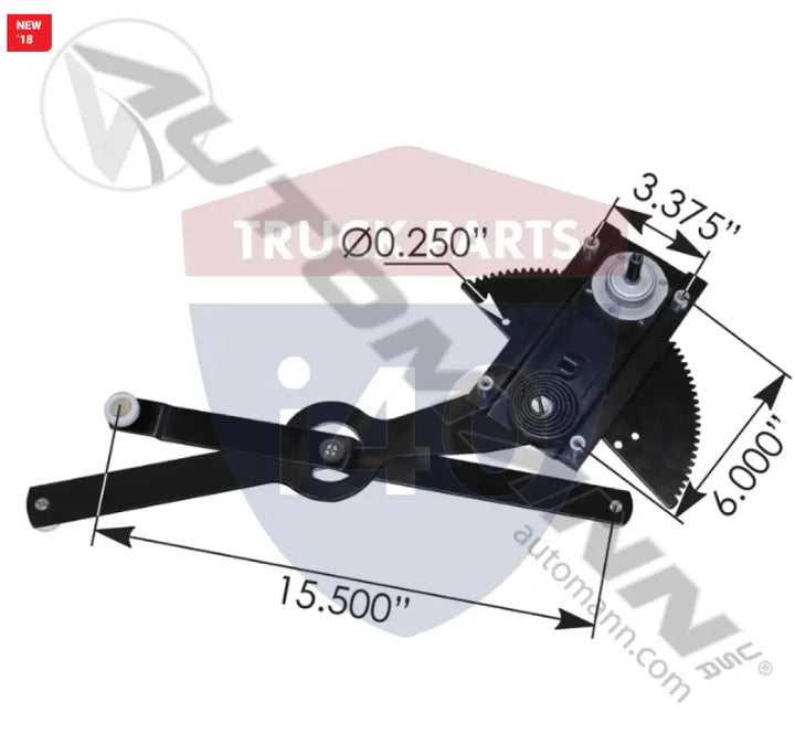 Automann HLK2681 Window Regulator LH Oshkosh - Window Regulator LH Oshkosh