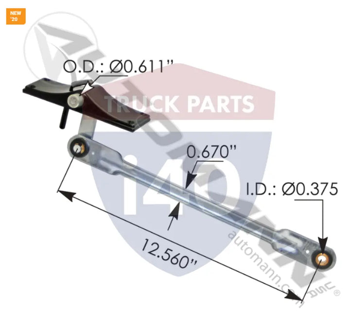 2015292C91 Wiper Arm Crank RH For International - Wiper Arm Crank RH International
