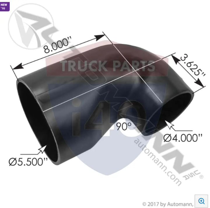 Automann 561.47789 Reducer Elbow Rubber 5.5-4in ID - Cobra Adapters