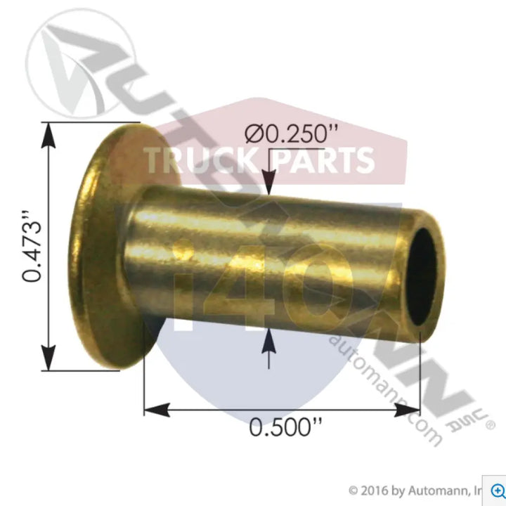 Automann 145.10-8B Brake Shoe Rivet - Brass - Rivets