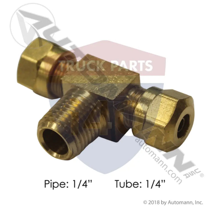 Automann 177.14724B Male Branch Tee DOT 1/4IN 1/4NPT - Male Branch Tees