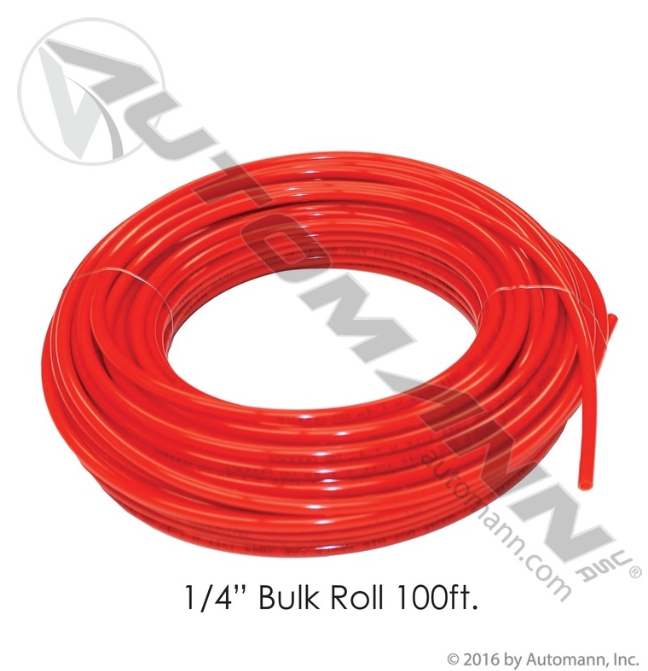 D1040403 Nylon Tubing 1/4in OD 100FT Red For Haldex