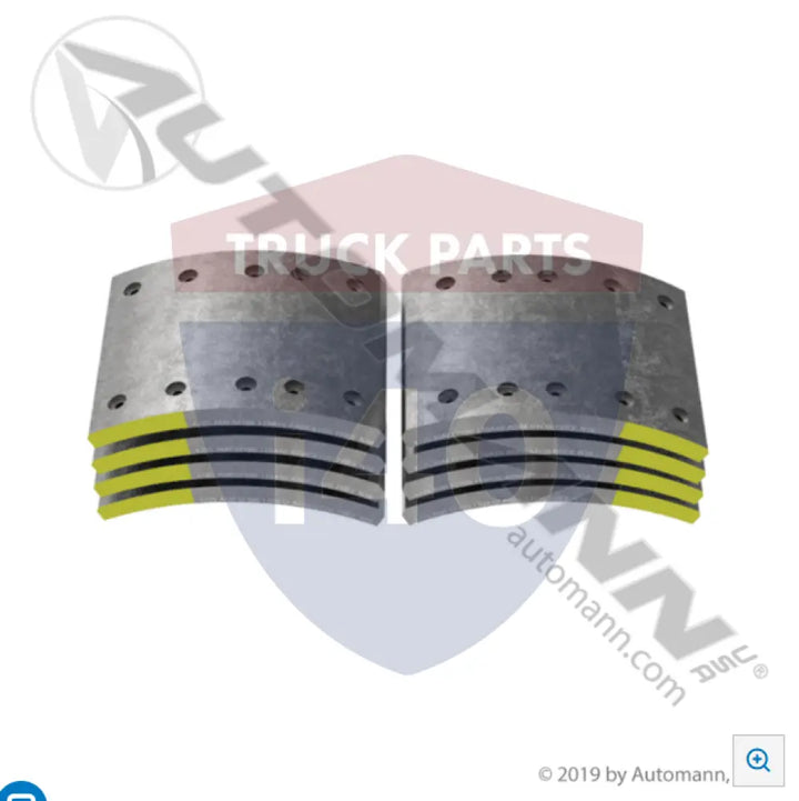 Automann 140.4725.121 Brake Lining 12K RP628C RSD - 12K Lbs GAWR