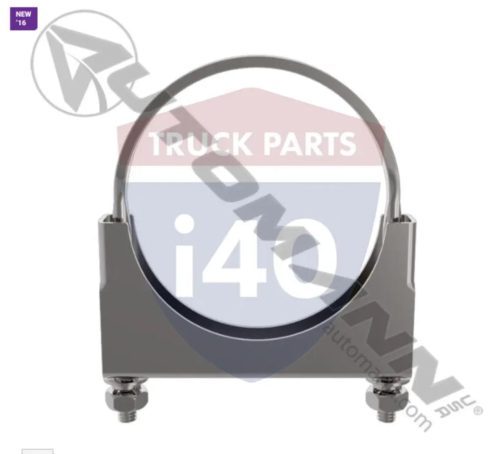 Automann 562.U3404SS Flat U-Bolt Saddle Clamp 4in S.Steel - Flat U-Bolt Saddle Clamp 4in S.Steel
