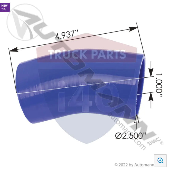 HE9360 Coolant Poly Reinforced 4Ply 23Deg Elbow For Paccar - 23°