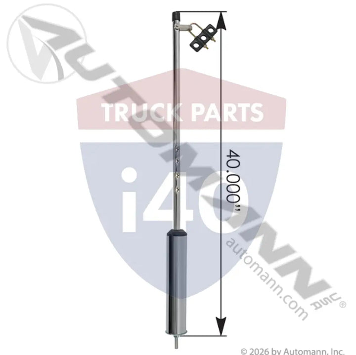9400G Pogo Stick Chrome Finish 40in For Tectran - Pogo Sticks