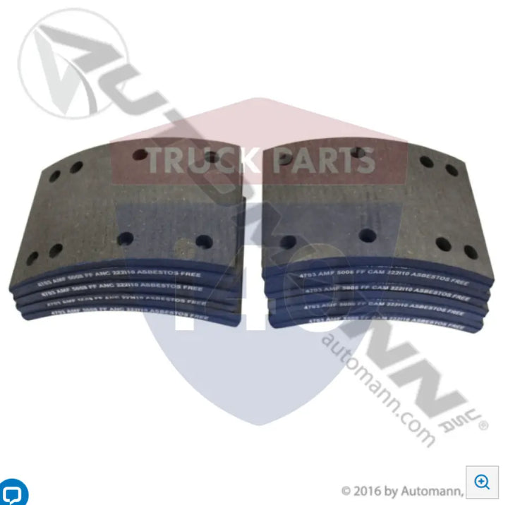 Automann 140.4703.50 Brake Lining - 20K Lb GAWR
