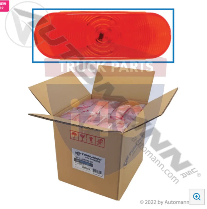 60202R3 S/T/T Light 6in Oval Red 50-pcs For Trucklite - S/T/T Light 6in Oval Red 50-pcs