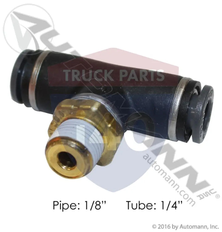 Automann 177.11724A PLC Swivel Male Branch Tee 1/4 1/8in - Male Branch Tees-Composite