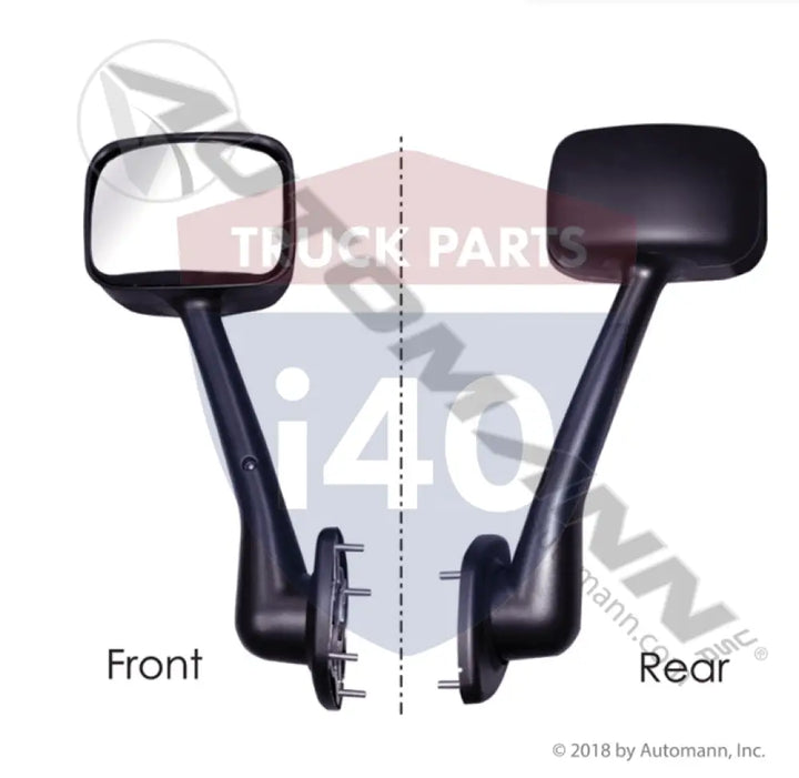 Automann 563.46011 Hood Mount Mirror LH Black - Hood Mount Mirror LH Black
