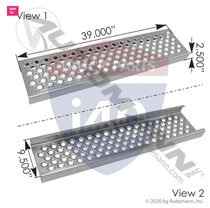 Automann M59699 Battery Box Lower Step Kenworth T800 - Battery Box Lower Step Kenworth T800