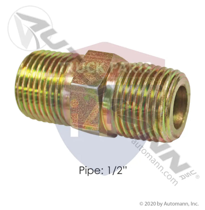 Automann 177.9122DS Hex Nipple Steel 1/2NPT - Hex Nipples