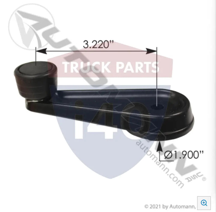 02023110 Window Crank Handle Black For International - Window Crank Handle Black International