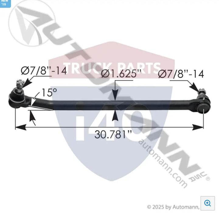 Automann 463.DS5913 Drag Link Kenworth - Drag Link Kenworth