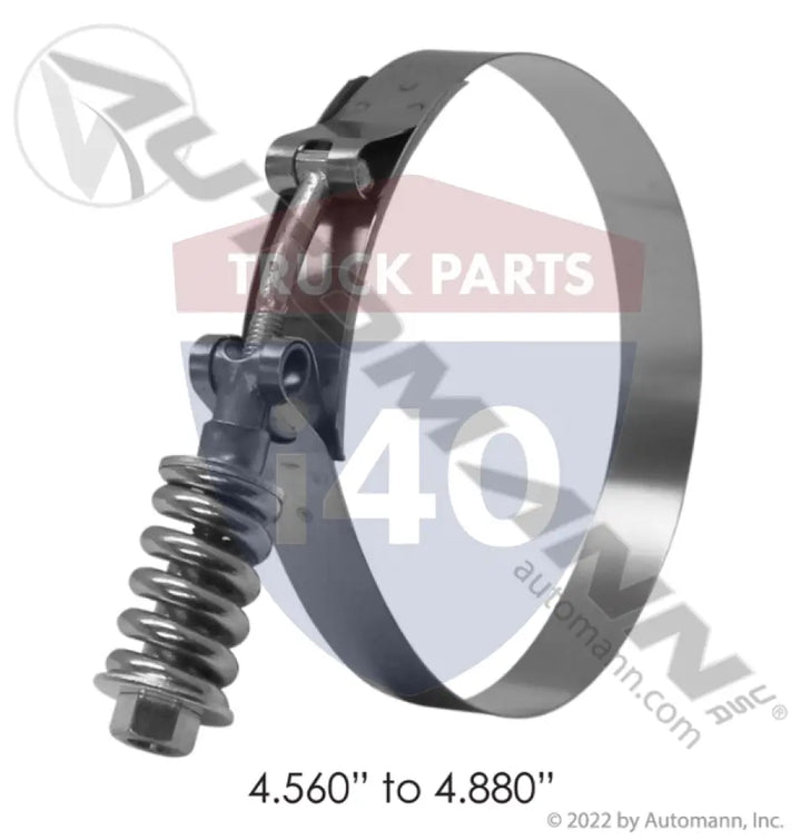 Breeze 561.230456-B HD T-Bolt Clamp 4.56in to 4.88in - Spring Loaded T-Bolt Clamps - Heavy Duty