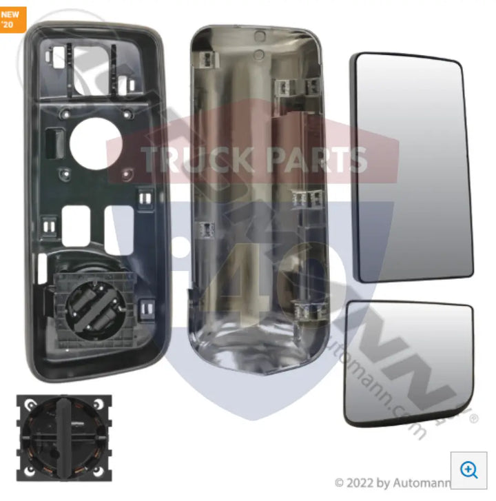 Automann 563.75028C Mirror Head RH Heated Chrome Peterbilt - Mirror Head RH Heated Chrome Peterbilt