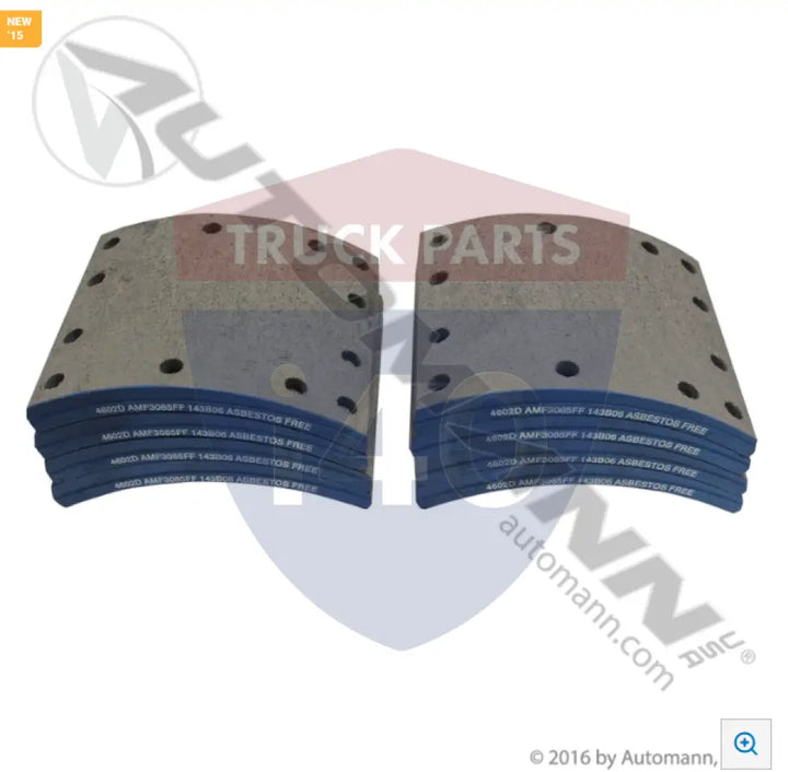 Automann 140.4602.50 Brake Lining - 20K Lb GAWR
