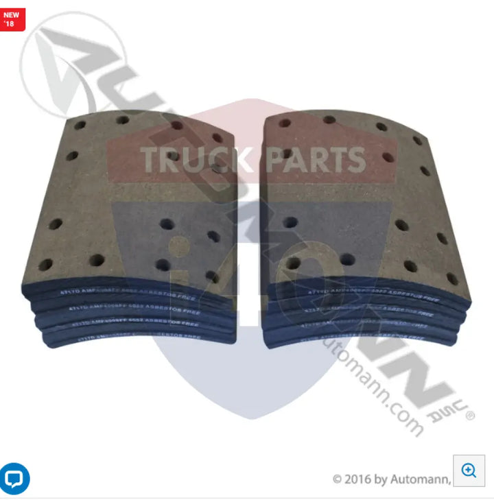 Automann 140.4717.50 Brake Lining - 20K Lb GAWR