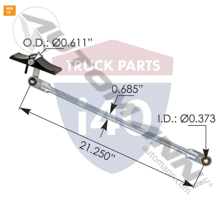 2015291C91 Wiper Arm Crank LH For International - Wiper Arm Crank LH International