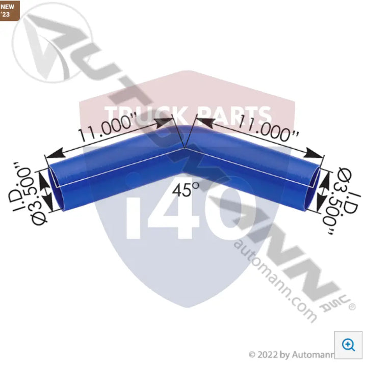 Automann 561.37350 Coolant Poly Reinforced 3Ply 45Deg Elbow - 45° 3 Ply