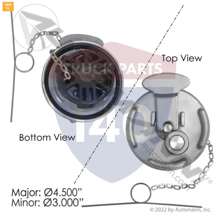 Automann 572.1014 Fuel Cap Vented Peterbilt - Fuel Cap Vented Peterbilt