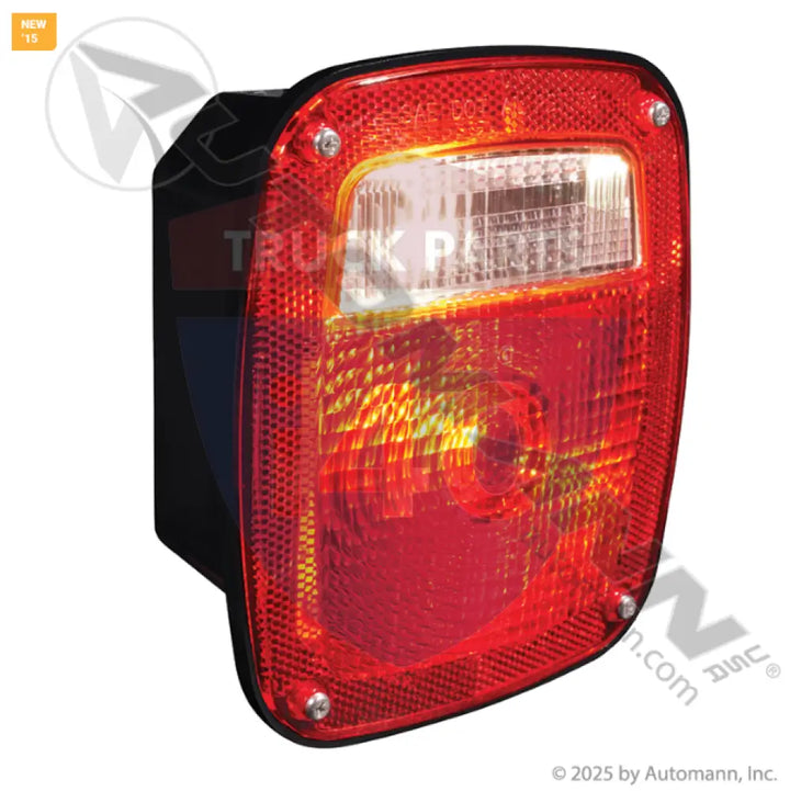 Automann 571.LG500R S/T/T Box Light w/ Side Marker Red - S/T/T Box Light w/ o Side Marker Red