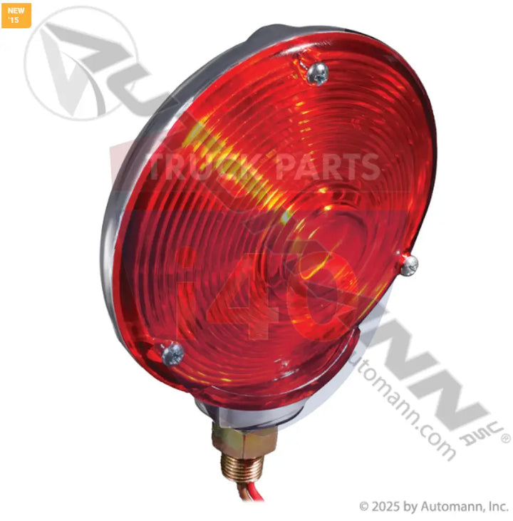 Automann 571.LG23R Pedestal Light Chrome Single Face Red - Pedestal Light Chrome Single Face Red