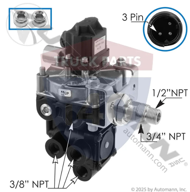 Automann 170.AL430644 Haldex FFABS Valve - ABS Valves