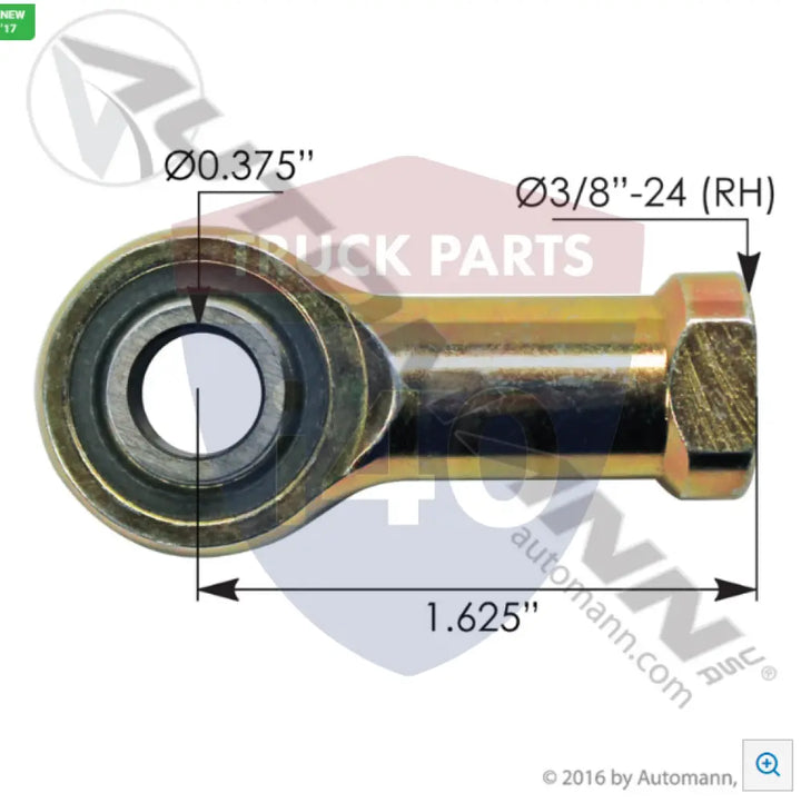 Automann 462.ESCF6S Rod End Female RH Threaded 3/8-24in - Heim Joints