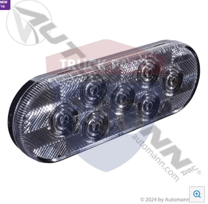 Automann 571.LD60CA7 F/P/T Light LED 6in Oval Clear Lens - F/P/T Light LED 6in Oval Clear Lens