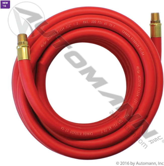 Automann 177.SH258C Air Hose Assembly 1/2in 25ft