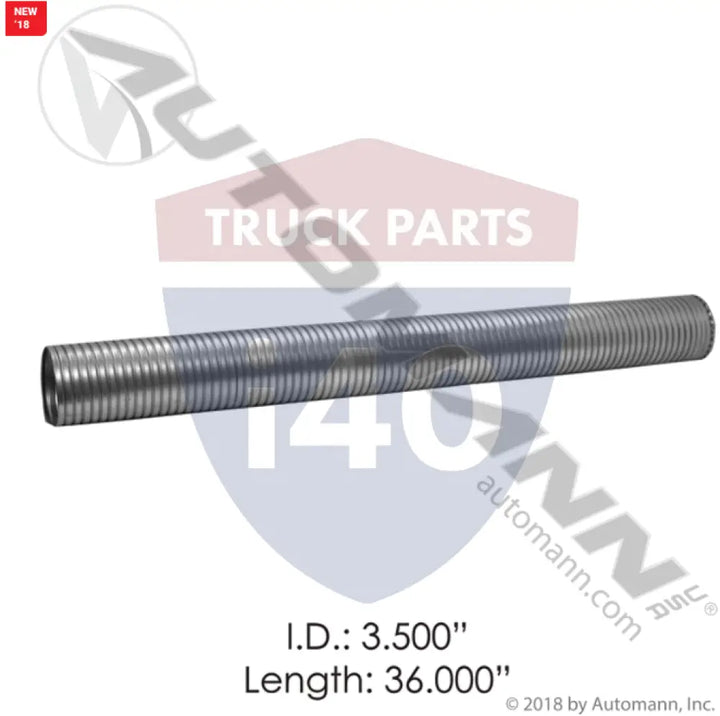 SF3536 Flex Tubing 3.5in 36in 304SS For Grand Rock - Flex Tubing 3.5in X 36in 304SS