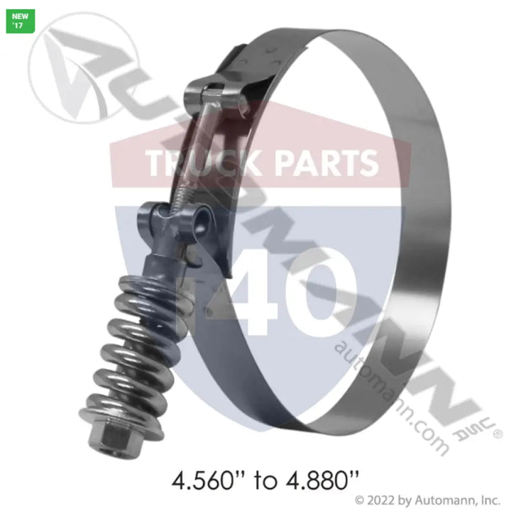 32864 HD T-Bolt Clamp 4.56in to 4.88in For Gates - Spring Loaded T-Bolt Clamps - Heavy Duty