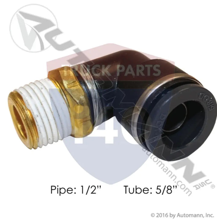 S769PMT-10-8 PLC Swivel Male Elbow DOT 5/8in 1/2in For Sloan - Male 90° Elbows-Composite