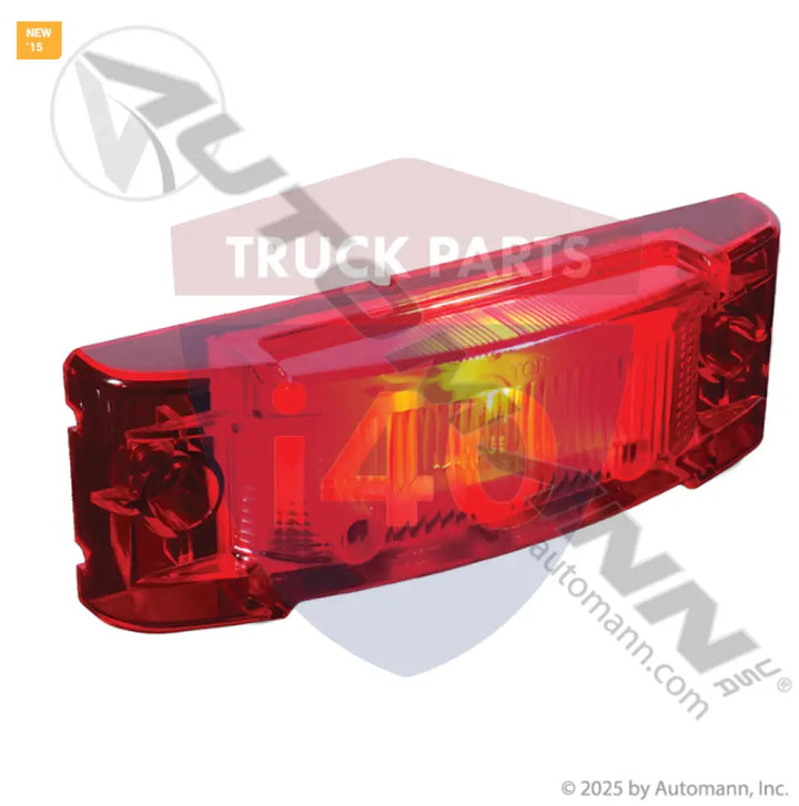 Automann 571.LG211R Marker Light 2in 6in Red - Marker Light 2in X 6in Red