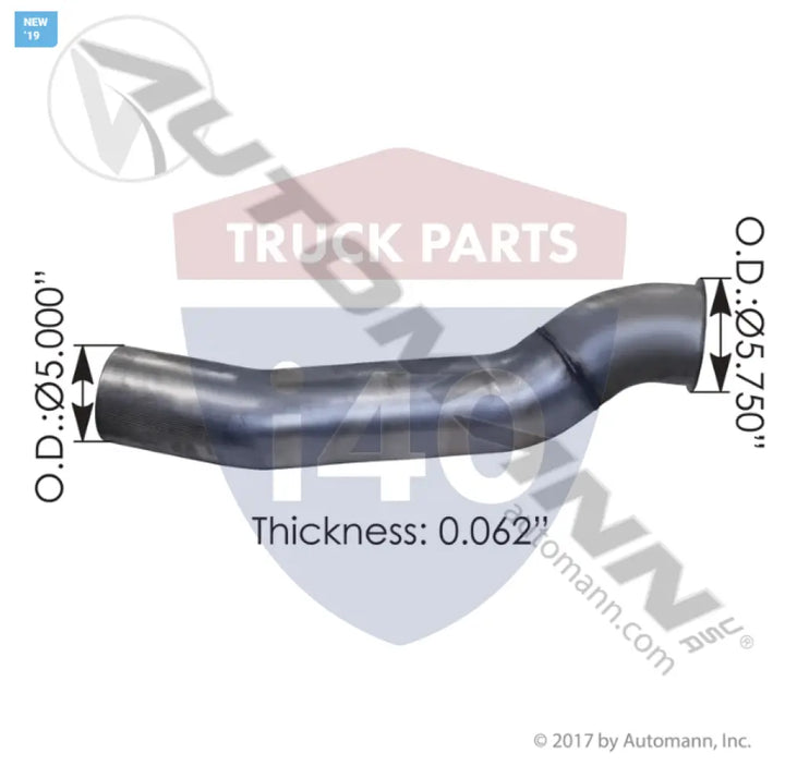 4ME41104M4 Exhaust Pipe ALZ For Mack - Exhaust Pipe ALZ Mack