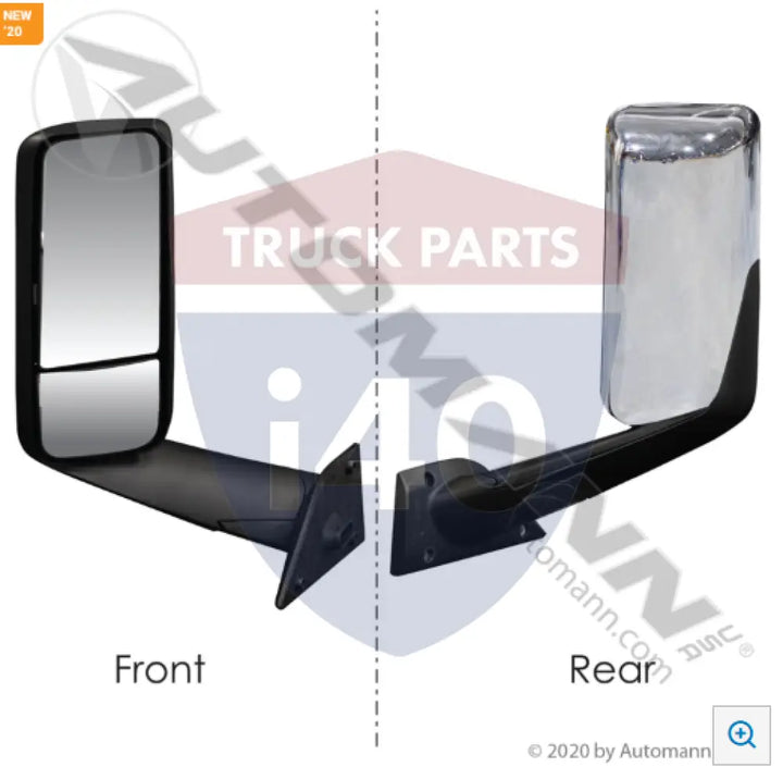 Automann 563.46111C Mirror Assy LH Chrome Freightliner - Mirror Assy LH Chrome Freightliner