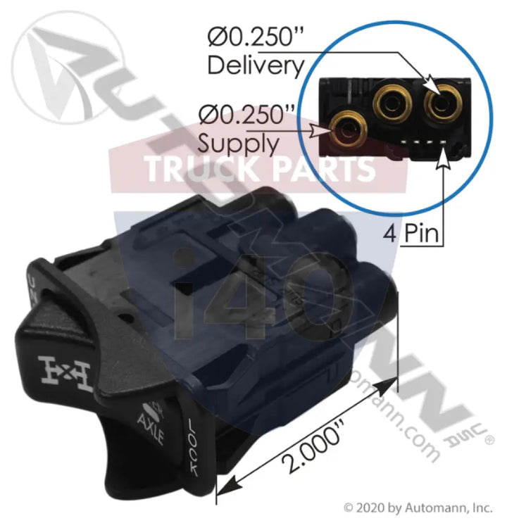 3281-1 Air Rocker Inter-Axle Diff Lock GT For GT Development - Air Rocker