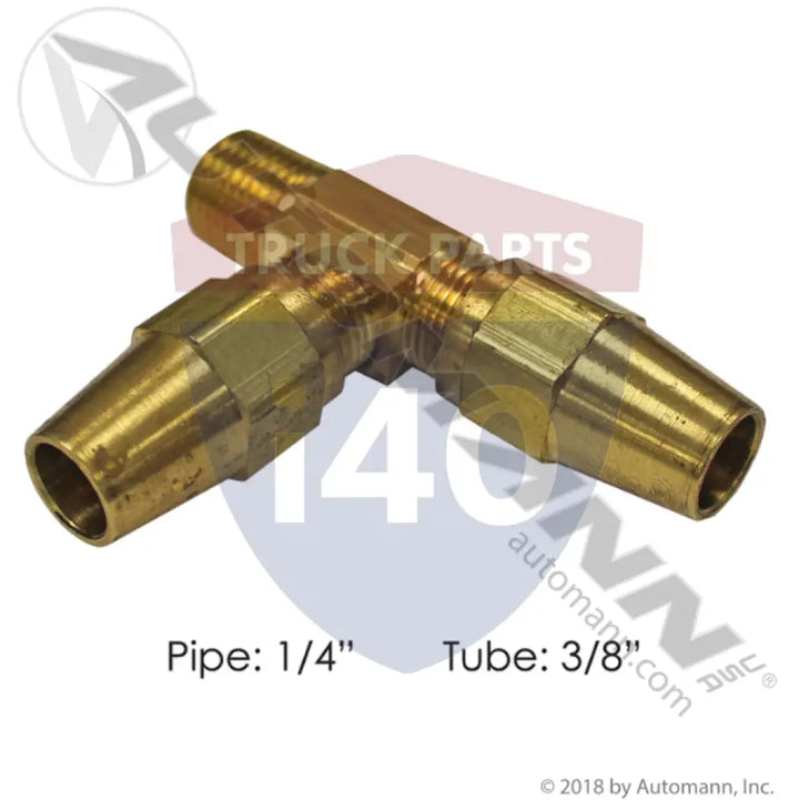 271AB64 Male Run Tee Copper 3/8IN 1/4NPT For Parker - Male Run Tees
